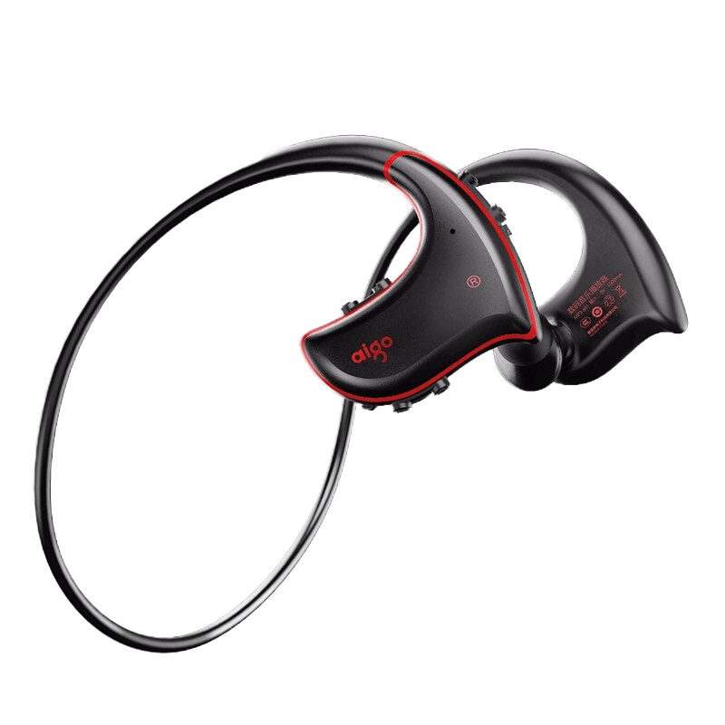 爱国者 头戴挂脖入耳式蓝牙耳机 MP3-601 单双耳无线插卡一体自带内存64G 酷炫黑（单位：副）