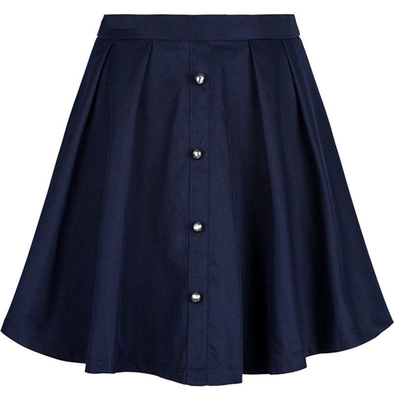 拉夏贝尔Candie's女装钉珠百褶伞裙子女a字半身短裙30071535