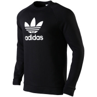 【苏宁自营】adidas阿迪达斯三叶草男装运动服休闲LOGO款针织连帽卫衣EJ9680