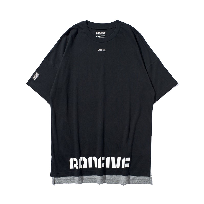 李宁男短袖2019夏新款BAD FIVE宽松透气T恤舒适排汗短袖AHSP087