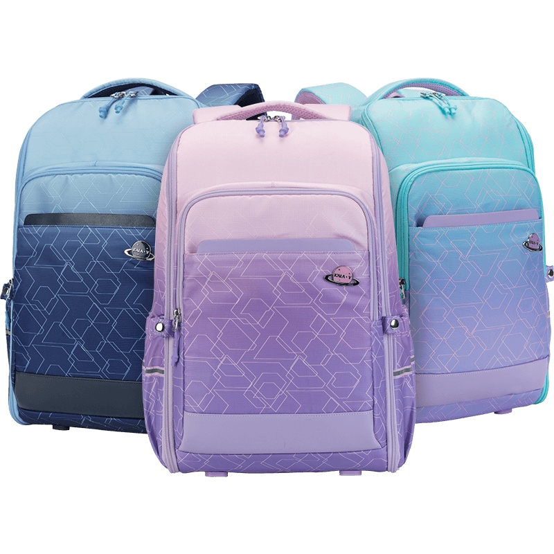 卡拉羊中学生抑菌书包初中生大容量防水多隔层双肩包男背包女潮