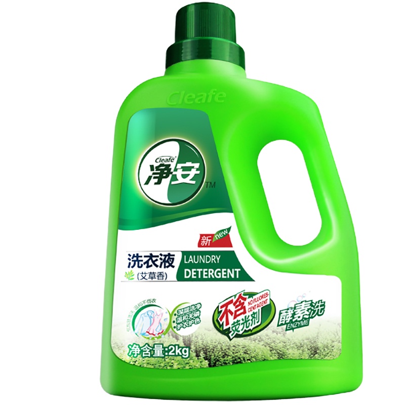 净安(Cleafe)酵素洗深层洁净 艾草香 2kg 洗衣液(计价单位:瓶)