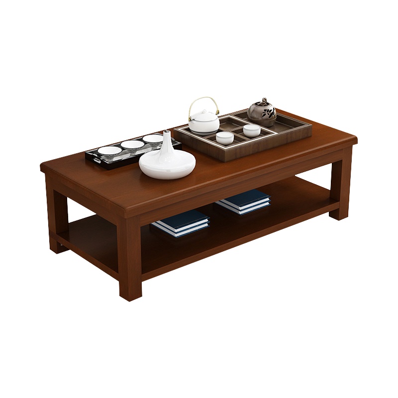 铭威盾茶几简约现代小户型双层创意泡茶小桌子飘窗实木客厅原木家用茶桌