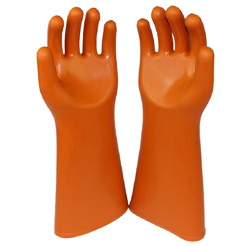 誉丰YL-5088绝缘手套带电作业高压电工电力安全防触电手套劳保维修橡胶手套耐磨 20kV绝缘手套