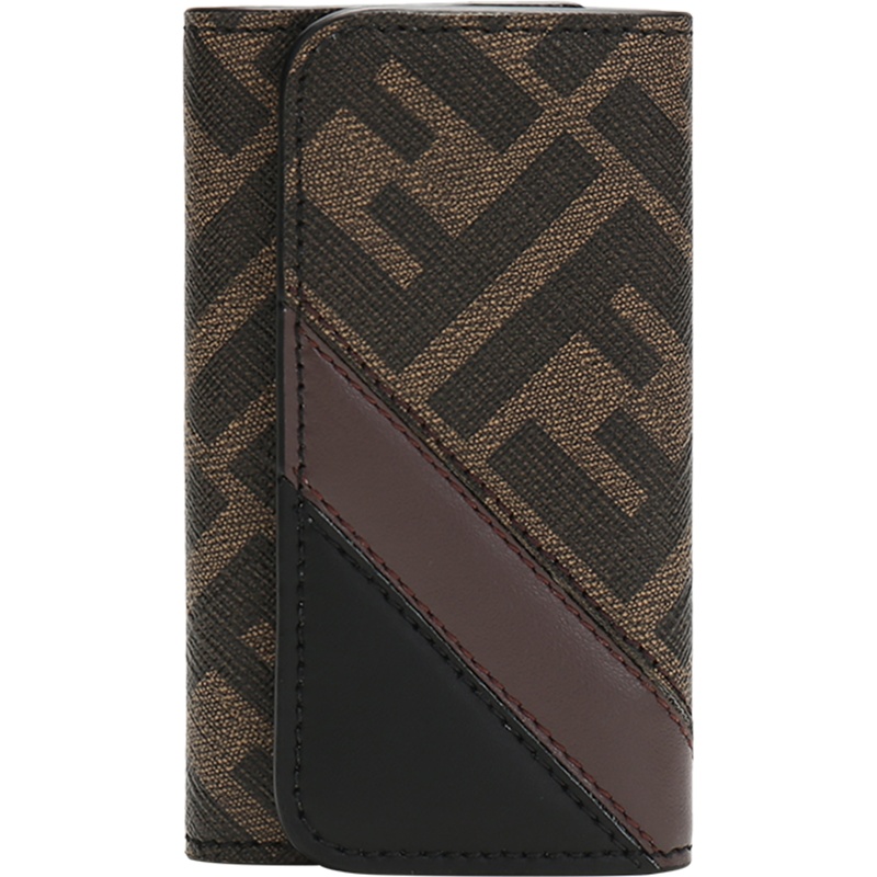 FENDI 男款聚氨酯/织物钥匙包 7AP011 A9XS