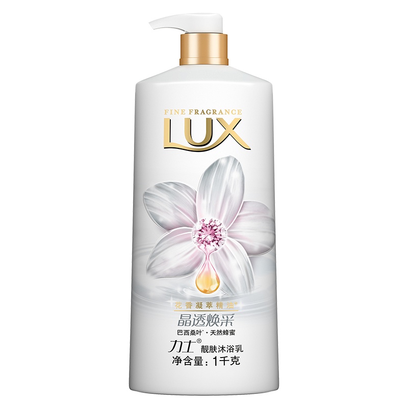 力士(LUX)沐浴露 靓肤沐浴乳 晶透焕采720ml 巴西桑叶 天然蜂蜜 各种肤质 香氛浴露[联合利华]