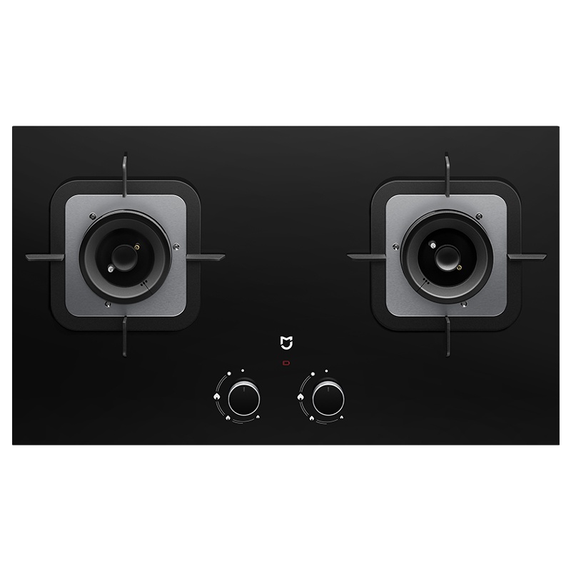 小米(mi)米家燃气灶JZY-MJ01 钢化防爆玻璃面板 大火力一级能效双灶嵌入式 台嵌两用 燃气灶具(液化气)烟灶互联