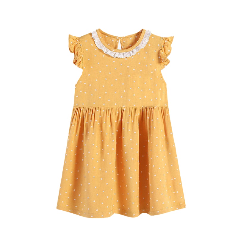 精典泰迪女童连衣裙2021夏季新款儿童洋气波点短袖公主裙
