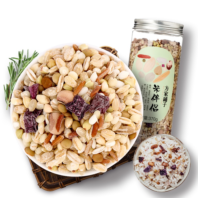 方家铺子米饭伴侣全家系列370g/罐 配方谷物杂粮粥组合粥米搭档