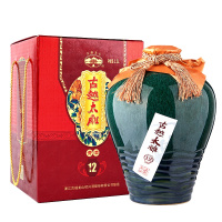 古越龙山 绍兴花雕黄酒 坛装糯米酒 十二年太雕五斤 2.5L礼盒坛装 送礼佳品