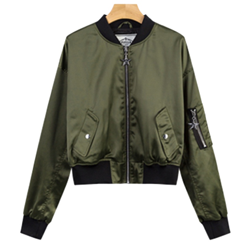 拉夏贝尔puella秋新款韩版短款学生显瘦棒球服短外套女20011719