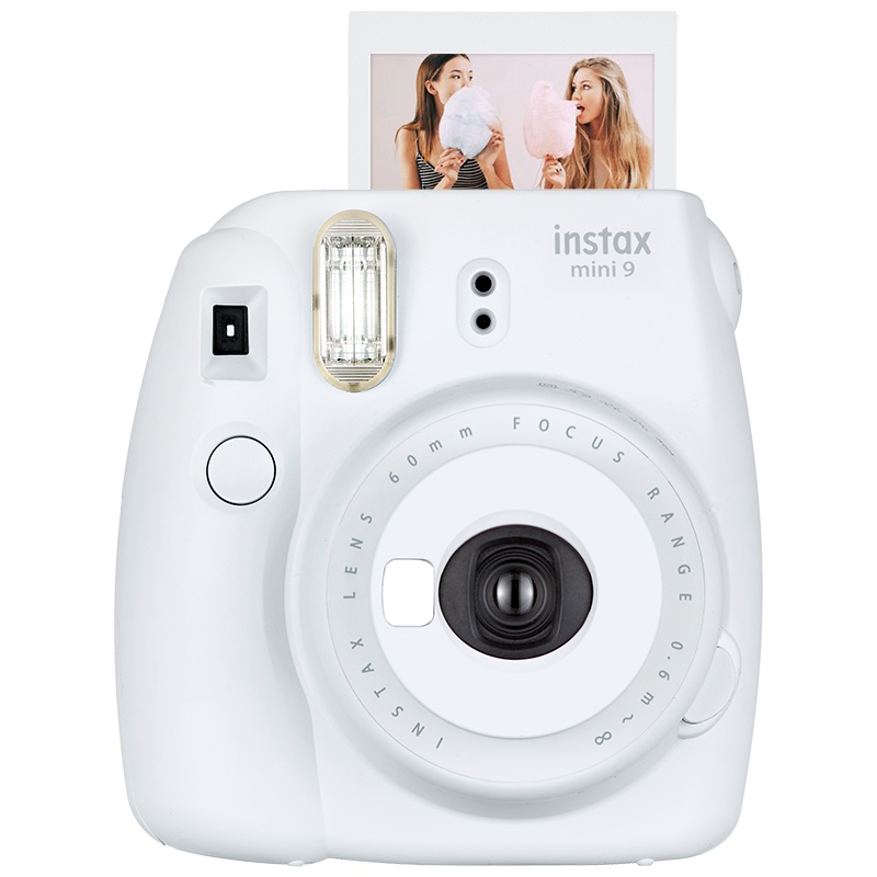富士（FUJIFILM）INSTAX 拍立得 相机 生日礼物 胶片相机 mini9 烟灰白色套装 含20张富士小尺寸胶片