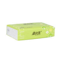 柔贝佳抽纸4包72抽*4层纸巾72抽木浆纸4层家用卫生纸餐巾纸整箱大包实惠装4层无香