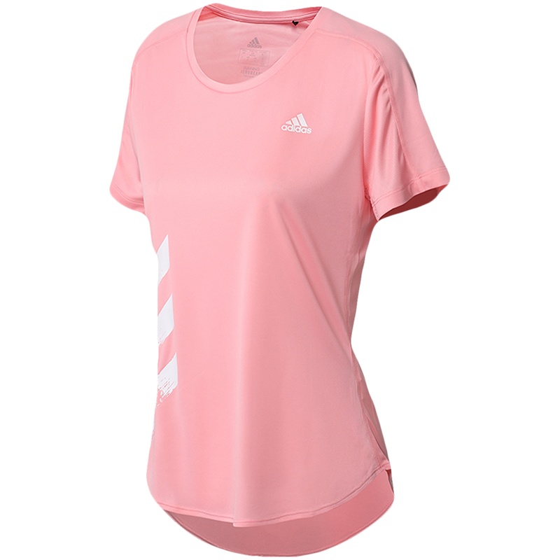 阿迪达斯女服短袖T恤健身瑜伽训练跑步运动服FR8383