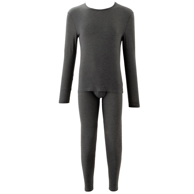 都市丽人时尚魅力修身挺拔圆领薄款秋衣秋裤男士保暖内衣套装4W7102