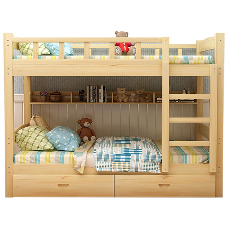 衡爵 高低床 1.2*2米 实木床 公寓宿舍家用上下层双人床