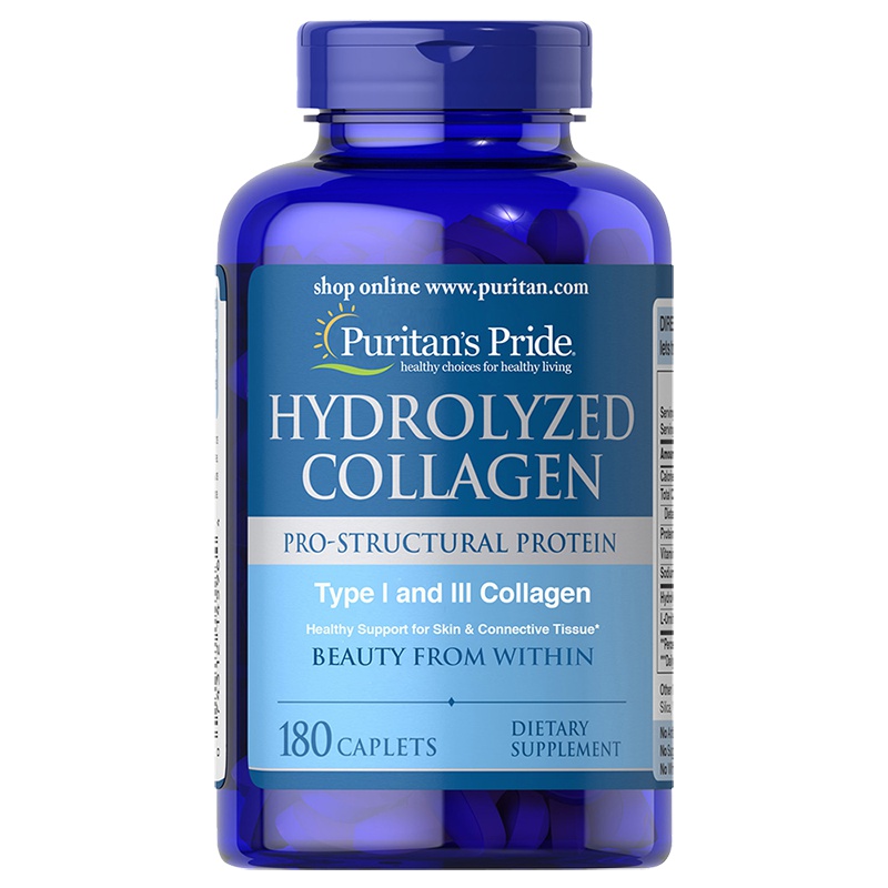 美国进口普丽普莱 水解胶原蛋白 美颜胶囊水光片1000mg*180粒
