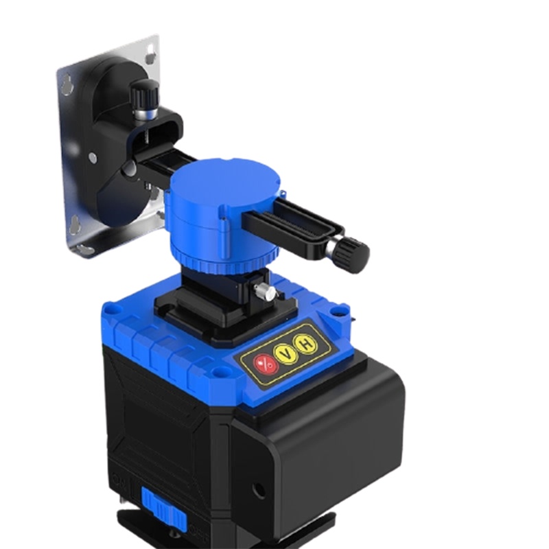 红外线水平仪绿光8线12线16线蓝光激光高精度贴地仪贴墙仪墙地仪 德国欧司朗光线[超亮超细]遥控款 进口蓝光8线+上墙架