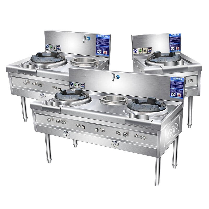商用燃气灶双灶 1.5米双炒单温灶燃气灶