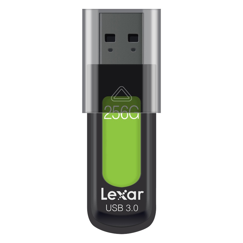 雷克沙(Lexar)S57 U盘 256GB 高速USB3.0 读速150MB/S 时尚便携 内含加密软件 绿色
