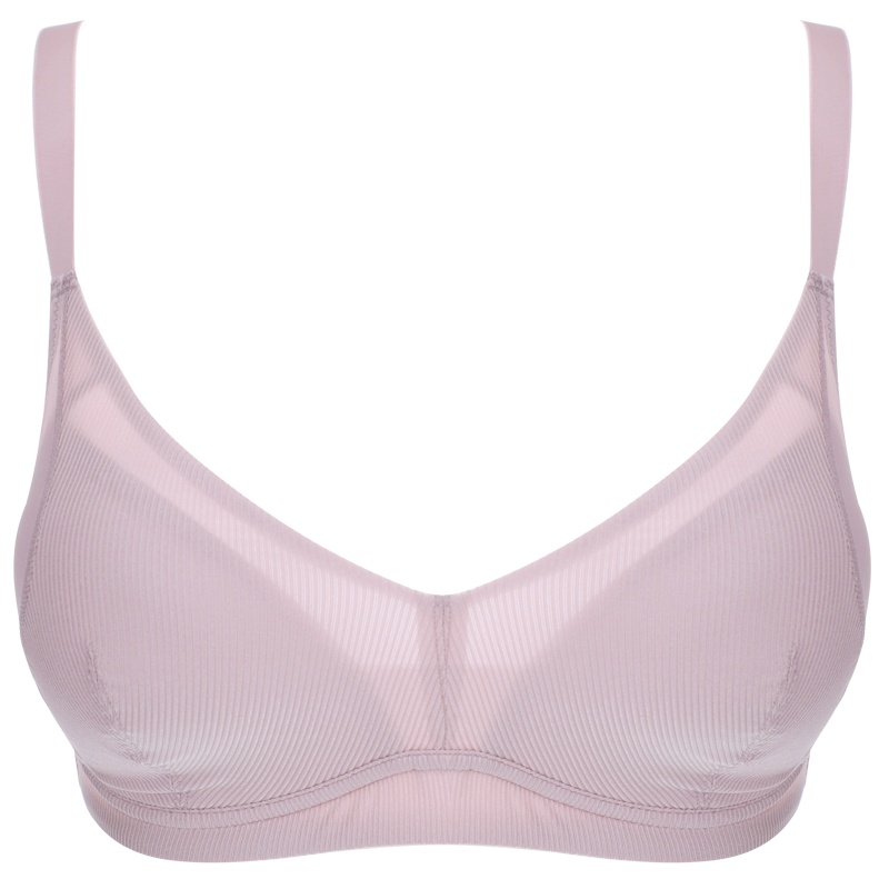 依曼丽少女百搭性感法式三角杯养护文胸无钢圈内衣女薄款小胸聚拢