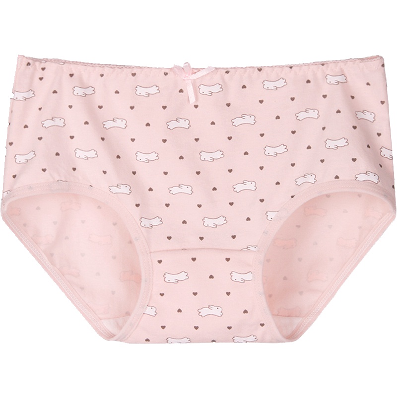 浪莎女款3条弹力棉时尚纯色舒适贴肤内裤