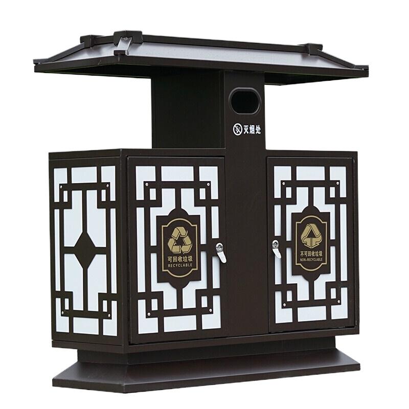 北奥 A010垃圾桶 镀锌板烤漆 90*42*45cm