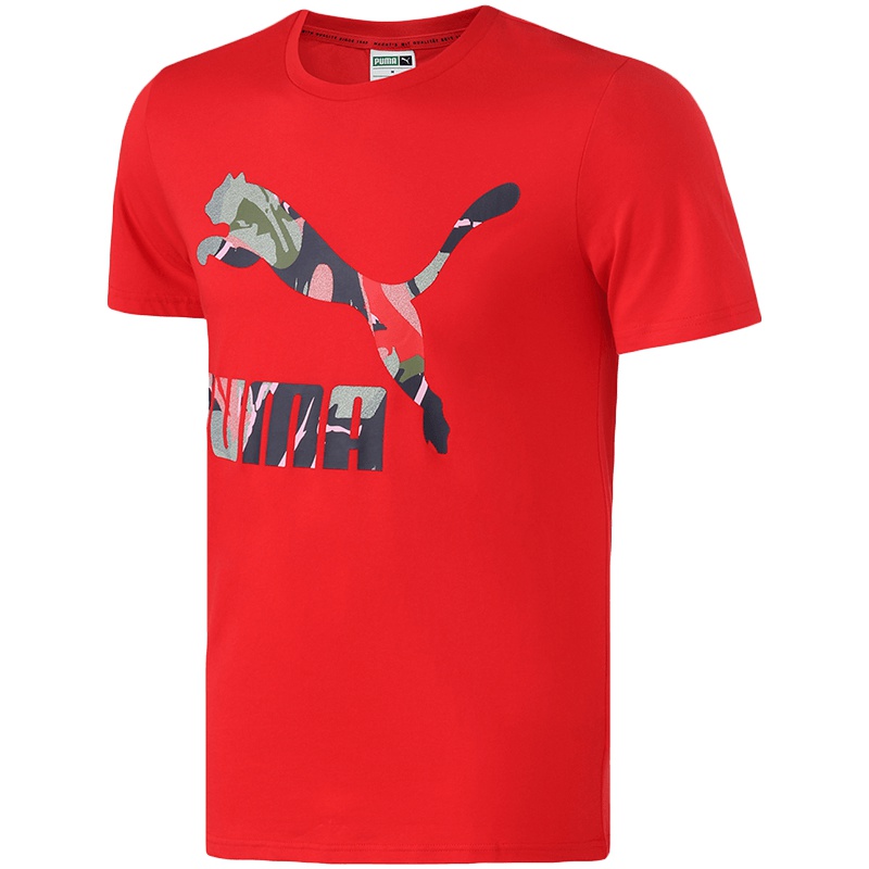 【自营】PUMA彪马男装运动服圆领LOGO短袖跑步健身T恤57940577