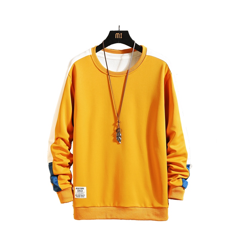 三弦(LA CORDE)男士加绒长袖t恤秋冬季2019新款衣服潮流打底衫中青年秋衣男装印花卫衣LA-MYW402A