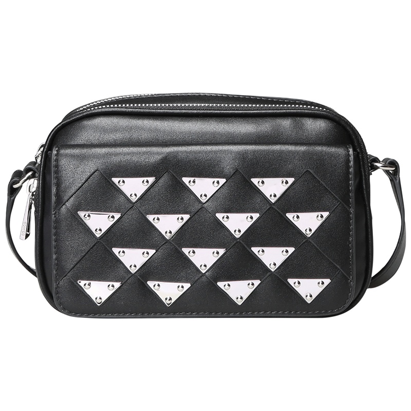 COMICO高美高女款朋克风潮金属装饰单肩斜挎包女包C8292