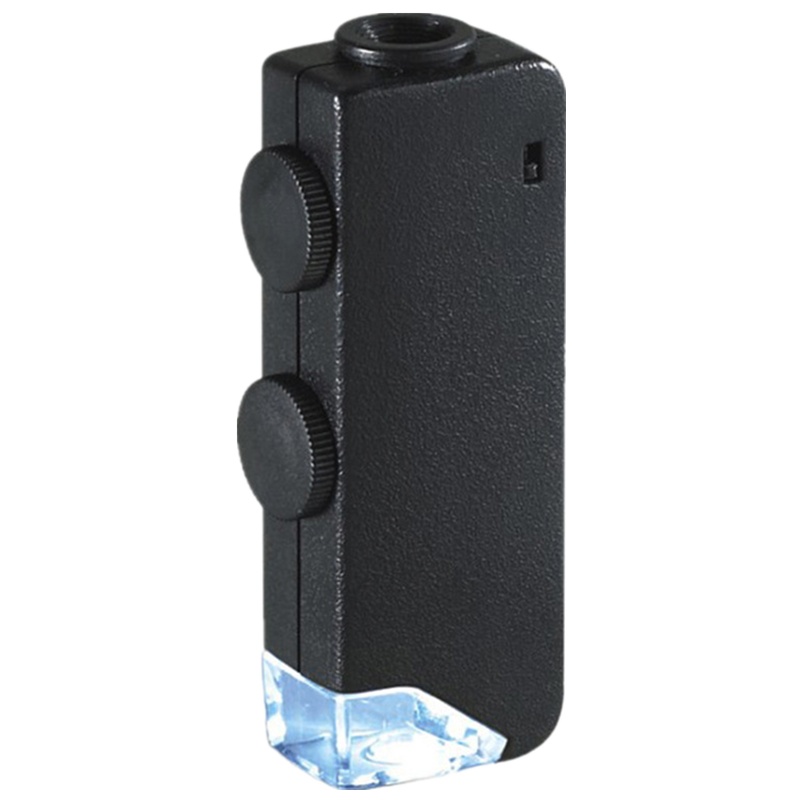 OUJIN 60倍-100倍便携式袖珍显微镜 高倍可调焦带灯放大镜珠宝玉石古玩字画鉴定放大镜显微镜