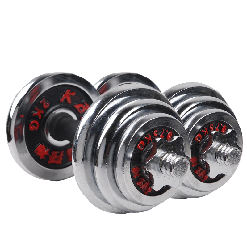 狂神0681哑铃20公斤足重电镀对装哑铃杠铃