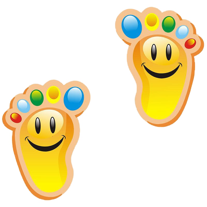幼儿园小脚丫地贴儿童房装饰楼梯走廊台阶地板墙贴卡通贴纸防水 无字脚丫[黄色]15对 中