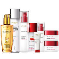 欧莱雅复颜8件套积雪草微精华露面部护肤套装礼盒