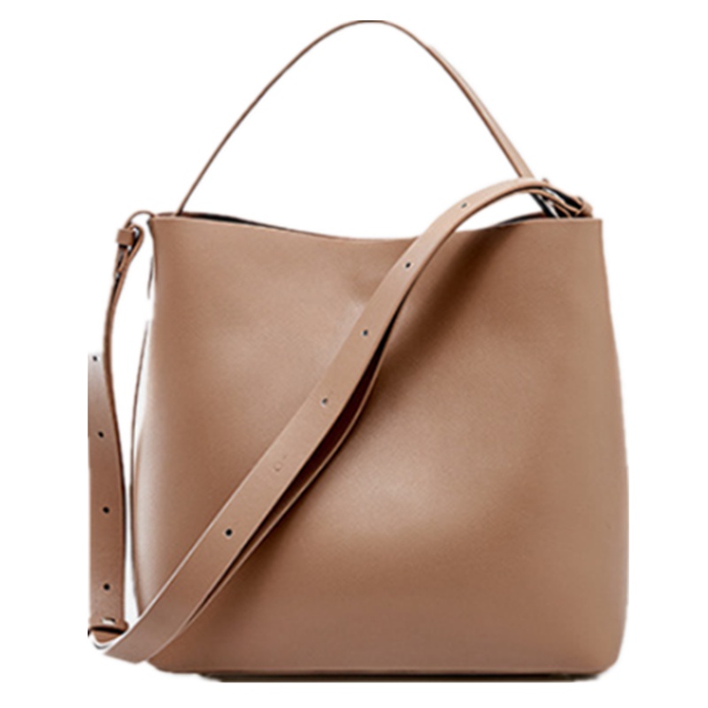 菱格三宅世家(MVO MVO LGSZSJ)水桶包经典简约单肩包斜跨包手提女士包包