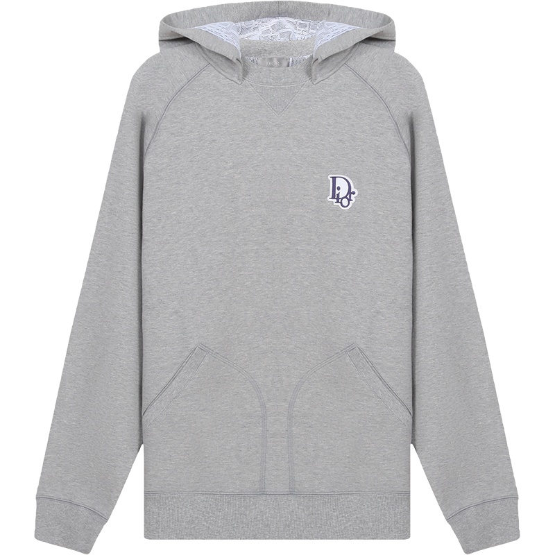 DIOR 迪奥男士棉质超大版型连帽卫衣运动衫 113J636A0692