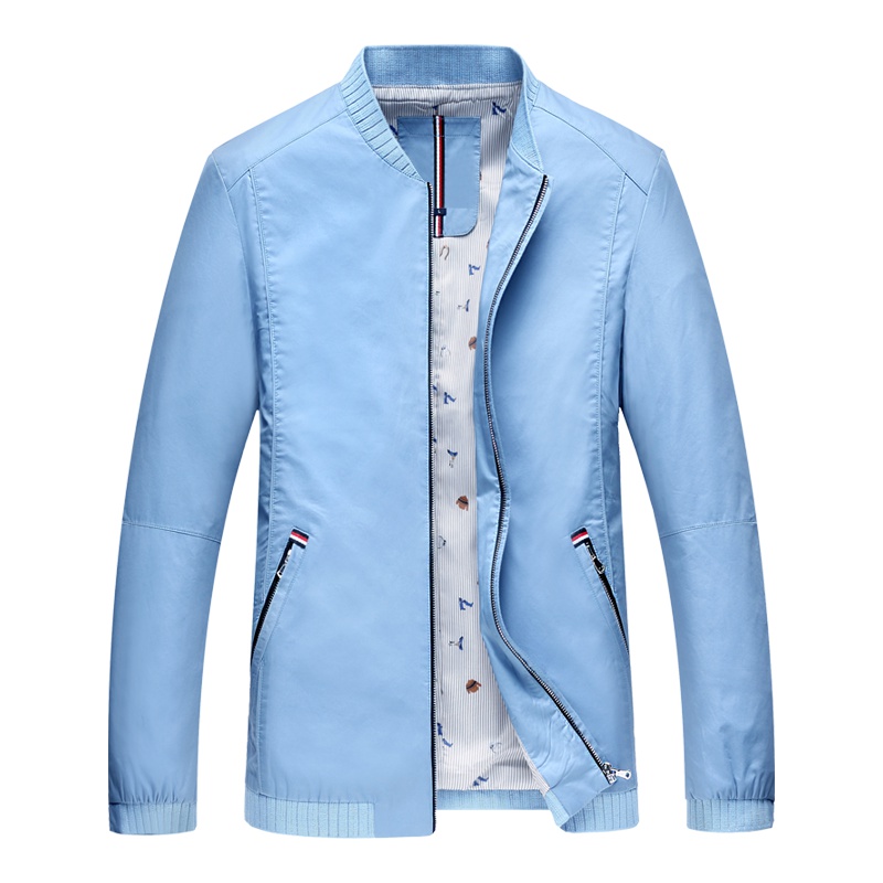 FORTEI富铤夹克男时尚简约棒球领新款时尚舒适春秋季男装外套