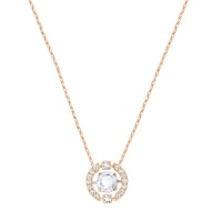 施华洛世奇(SWAROVSKI) 玫瑰金色跳动的心水晶项链 女士 人造水晶 送恋人5272364