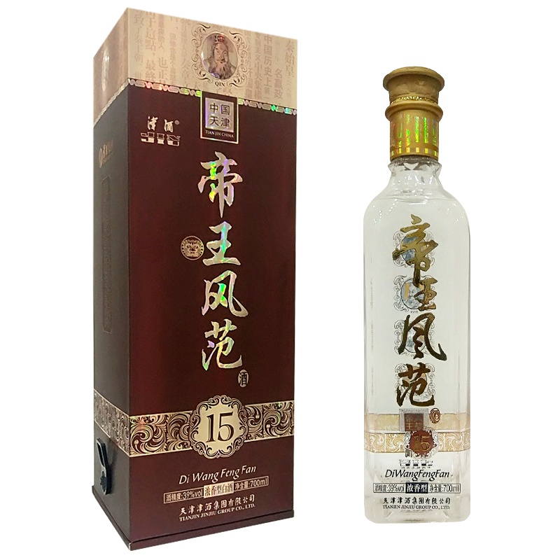 津酒39度帝王风范15年 700mL 北派绵雅浓香型白酒