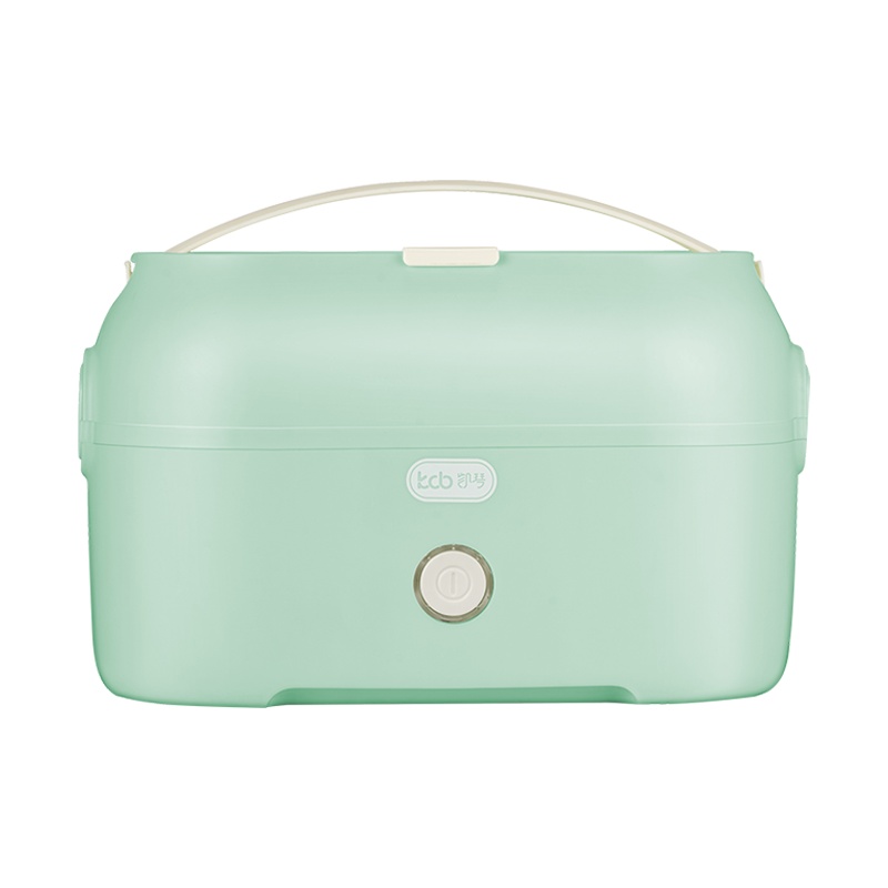 kcb/凯琴电热饭盒可插电加热保温便当盒上班族煮蒸热饭神器KC-DF01(绿-单层)