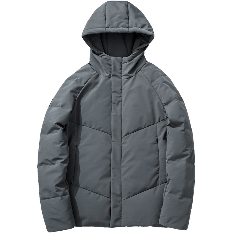 千纸鹤男士冬季外套2019新款青年时尚休闲保暖羽绒服男短款60180