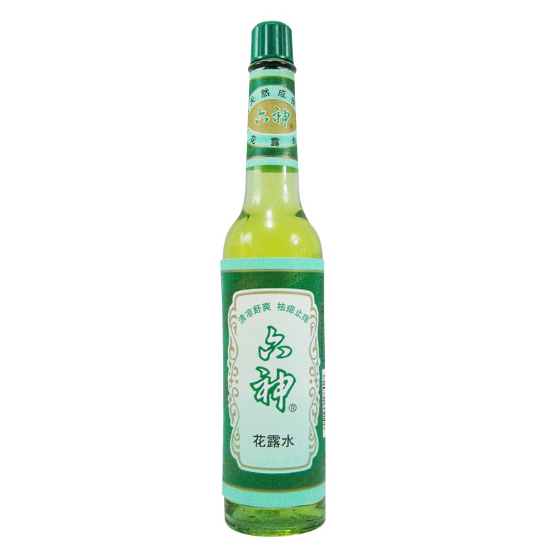 六神花露水195ml(清凉舒爽,祛痱止痒)六神原液 经典玻璃瓶植物精华温和不刺激清新空气正品保证 新老包装随机