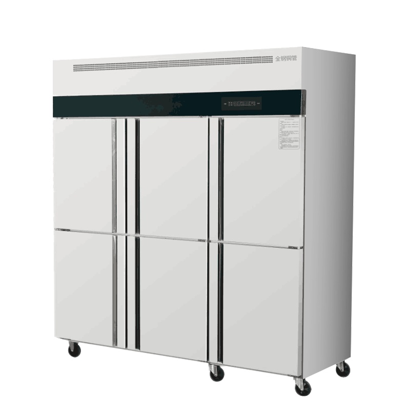 乐创 (lecon)商用六门冰柜 立式大容量厨房酒店冷冻保鲜柜 全冷冻 LC-J-BG601