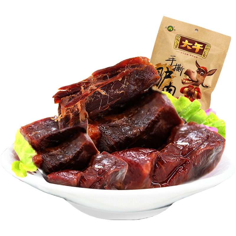 【中华特色】河北供销馆 大午 手撕风干驴肉50g*2袋 熟食办公室休闲小零食 瘦而不柴 河北保定特产 华北
