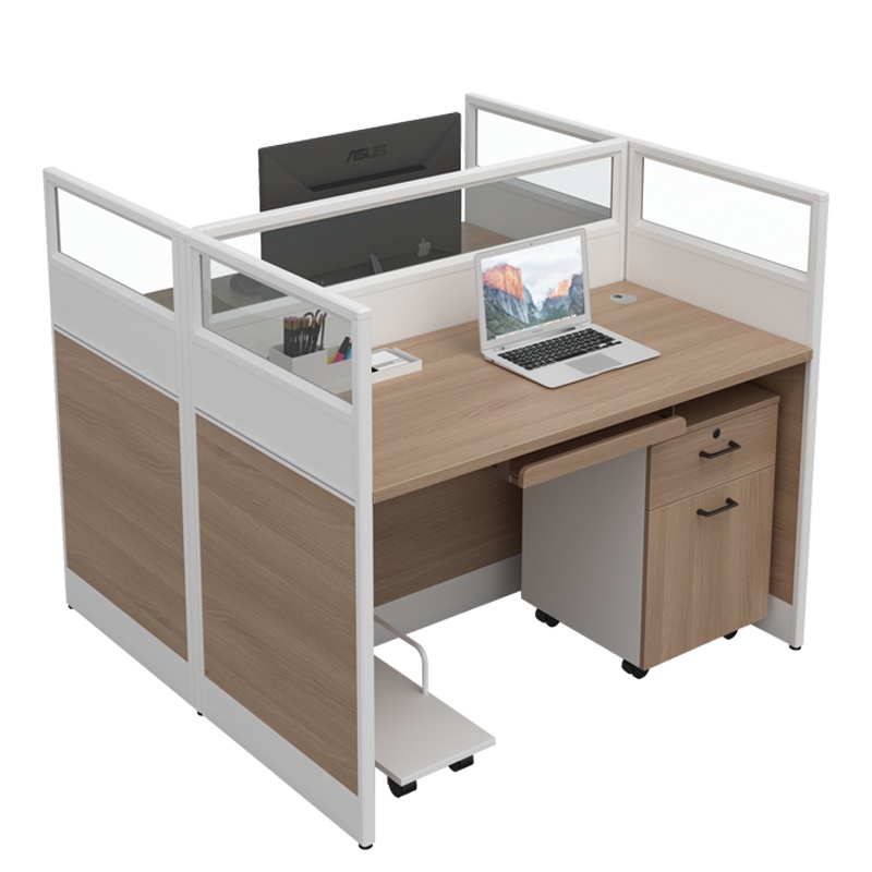 匡大 办公桌现代简约板式办公桌 1.2米双人屏风卡位 KDT-FL688L-2