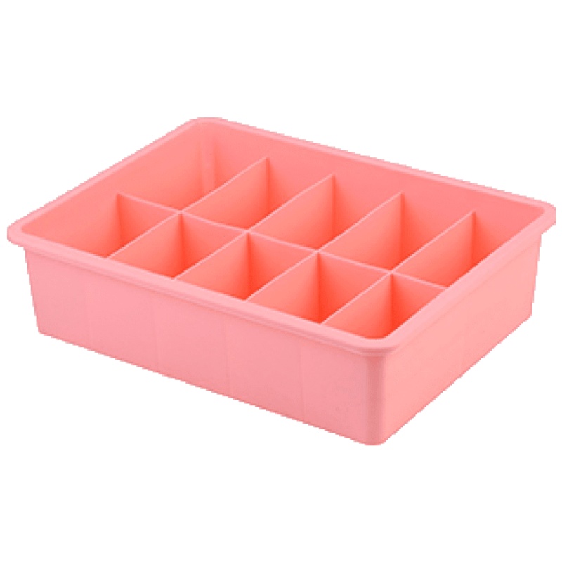 家柏饰(CORATED)多功能内衣收纳盒家用抽屉式分格盒子塑料学生宿舍内裤袜子整理箱