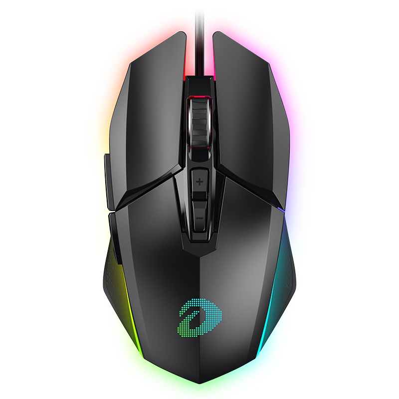 达尔优(dareu)牧马人鼠标5代EM915有线/lol/cf吃鸡绝地求生辅助压枪宏电竞游戏专用笔记本台式电脑办公黑色版