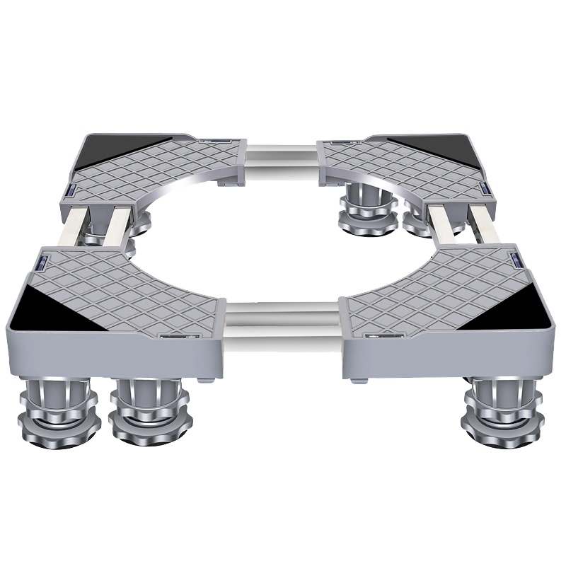 洗衣机托架底座防震支架滚筒/波轮全自动通用置物架移动万向轮冰箱垫高脚2001不锈钢架子可承重500kg