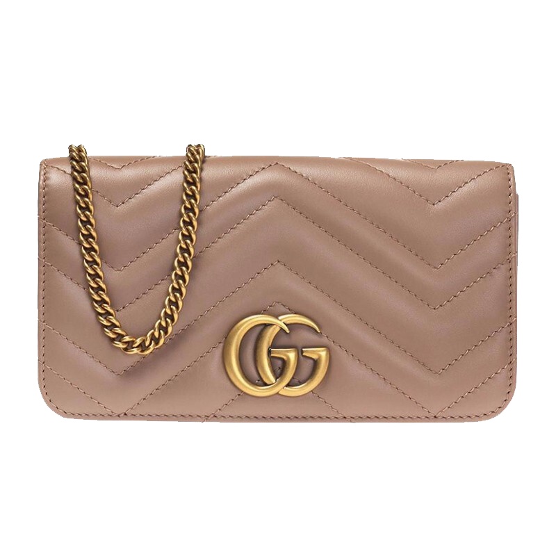 [海外直邮]GUCCI 古驰 女包 牛皮 裸色迷你链条单肩斜挎包488426 DSVRT 5729