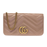 [海外直邮]GUCCI 古驰 女包 牛皮 裸色迷你链条单肩斜挎包488426 DSVRT 5729